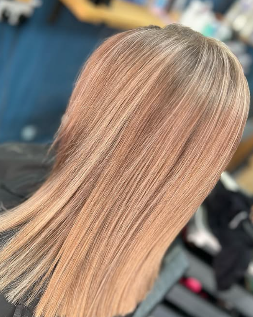 light brown hair colour with balayage Wallasey