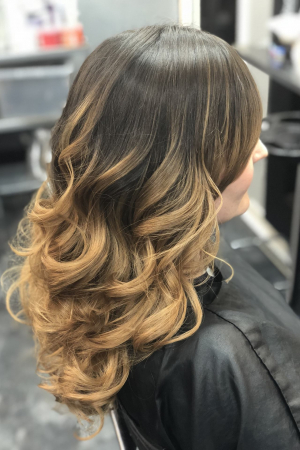 This client was new to Balayage/Ombre and wanted to start with her colour looking very natural  and grown out